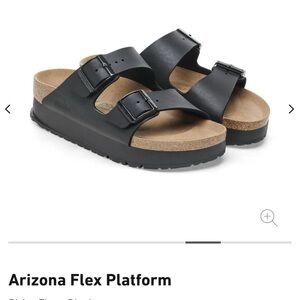Birkenstock Arizona Flex Platform Sandals - Black